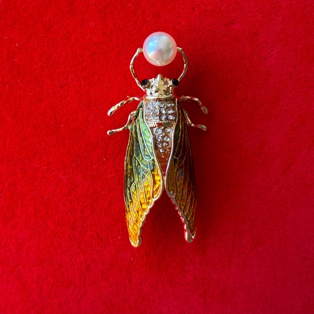 Anthropologie Multicolor Insect Brooch